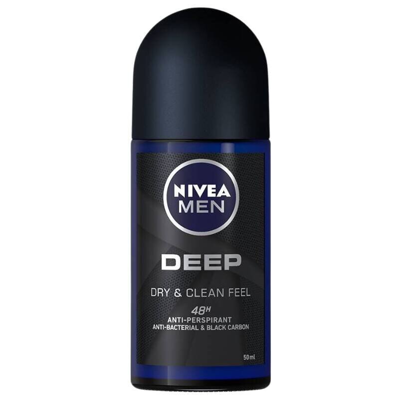 Rutulinis dezodorantas Nivea Men Deep 48H, 50 ml kaina ir informacija | Dezodorantai | pigu.lt