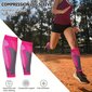 Sportinės kompresinės blauzdų kojinės, rožinės kaina ir informacija | Įtvarai | pigu.lt