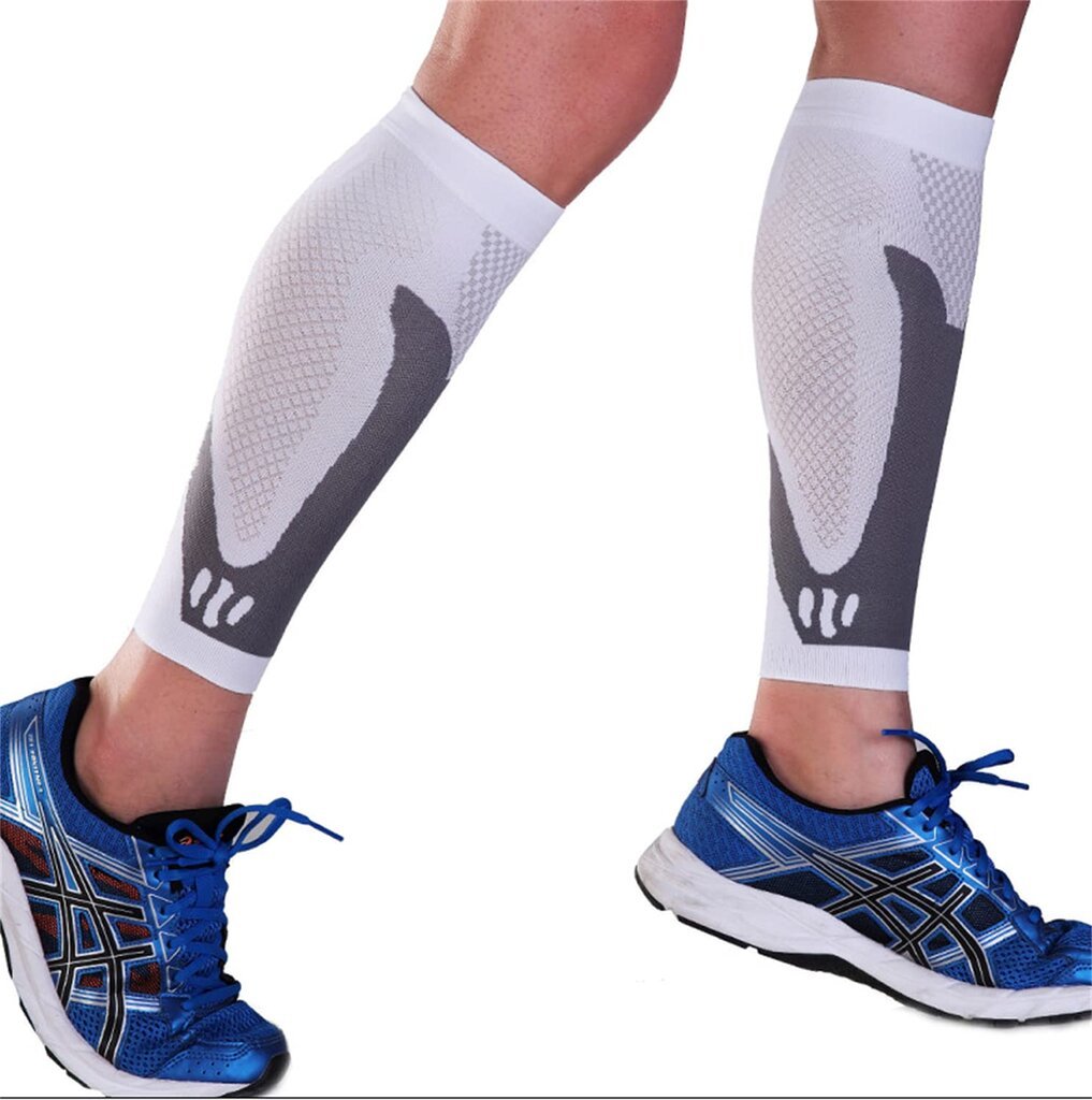 Sportinės kompresinės blauzdų kojinės, baltos kaina ir informacija | Įtvarai | pigu.lt