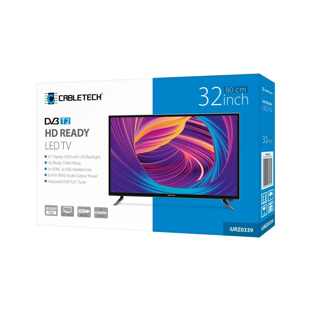 Cabletech URZ0339.1 kaina ir informacija | Televizoriai | pigu.lt