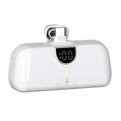 Mini bag-shaped Dudao K20SC power bank USB-C 5000mAh - white цена и информация | Зарядные устройства Power bank | pigu.lt