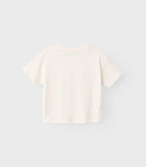 Name It marškinėliai mergaitėms 13228729*01, balti kaina ir informacija | Marškinėliai mergaitėms | pigu.lt