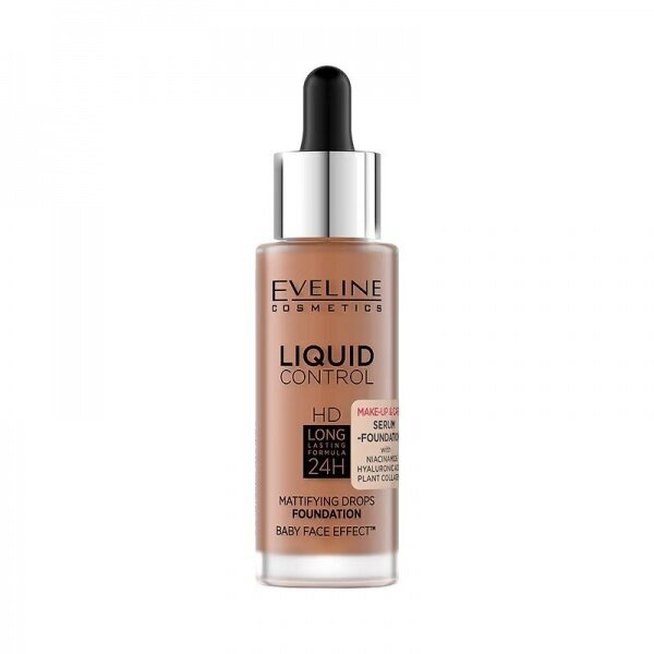 Toninis kremas Eveline Cosmetics Liquid Control 24H, 32ml, 065 toffee цена и информация | Makiažo pagrindai, pudros | pigu.lt