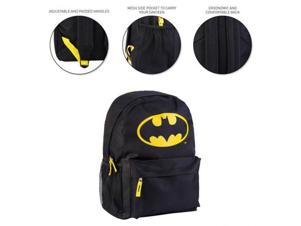 Vaikiška kuprinė Batman, juoda kaina ir informacija | Kuprinės mokyklai, sportiniai maišeliai | pigu.lt