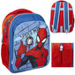 Vaikiška kuprinė Spiderman, raudona/mėlyna цена и информация | Kuprinės mokyklai, sportiniai maišeliai | pigu.lt