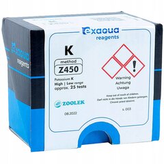 Reagentai Exaqua Potassium K Z450 PRO3/PRO6 kaina ir informacija | Akvariumai ir jų įranga | pigu.lt