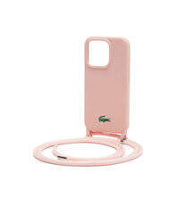 Оригинальный чехол LACOSTE, жесткий силиконовый шнур LCHCP15XSCCRLP для iPhone 15 Pro Max, светло-розовый цена и информация | Чехлы для телефонов | pigu.lt