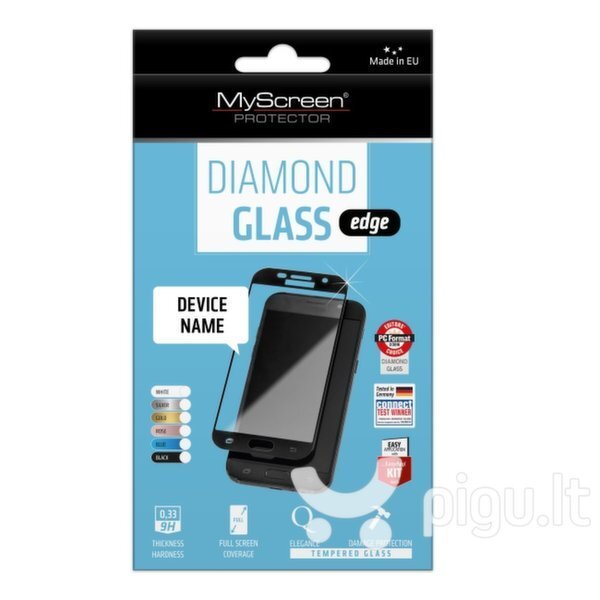 MyScreen Diamond Edge 3D kaina ir informacija | Apsauginės plėvelės telefonams | pigu.lt