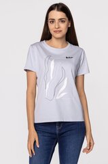 Футболка женская Lee Cooper Zelda 4911, серый цена и информация | Женские футболки | pigu.lt