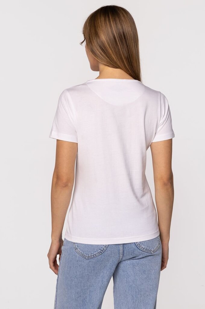 Marškinėliai moterims Lee Cooper 4909, balti цена и информация | Marškinėliai moterims | pigu.lt