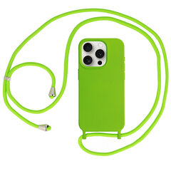 Силиконовый чехол с ремешком для Iphone 13 Pro дизайн 1, зеленый цена и информация | Чехлы для телефонов | pigu.lt