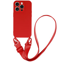 Силиконовый чехол с ремешком для Iphone 15 дизайн 2, синий цена и информация | Чехлы для телефонов | pigu.lt
