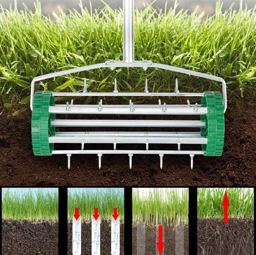 Rankinis vejos aeratorius, 1 vnt. kaina ir informacija | Sodo įrankiai | pigu.lt