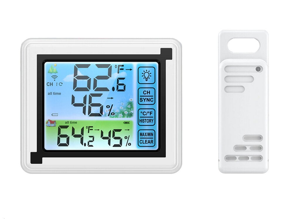 Skaitmeninė belaidė meteorologinė stotis kaina ir informacija | Meteorologinės stotelės, termometrai | pigu.lt