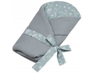 Medvilninis kūdikio vokelis - antklodė Infantilo, 75x75cm, pilkas kaina ir informacija | Vokeliai, miegmaišiai, pagalvės | pigu.lt