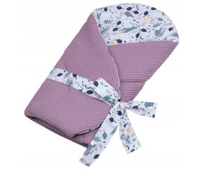 Medvilninis kūdikio vokelis - antklodė Infantilo, 75x75cm, violetinis kaina ir informacija | Vokeliai, miegmaišiai, pagalvės | pigu.lt
