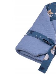 Medvilninis kūdikio vokelis - antklodė Infantilo, 75x75cm, mėlynas kaina ir informacija | Vokeliai, miegmaišiai, pagalvės | pigu.lt