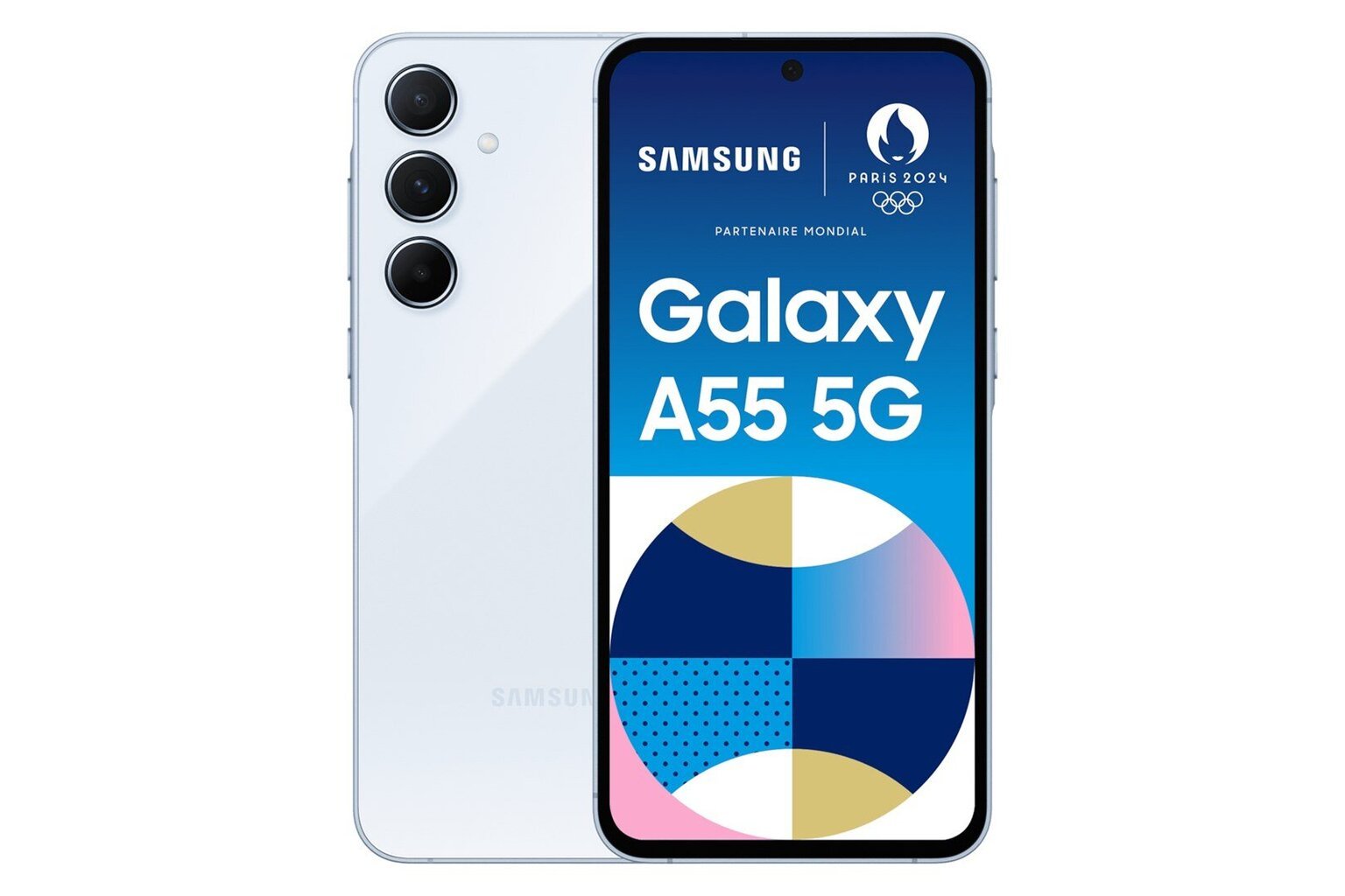 Телефон Samsung Galaxy A55 5G Ice Blue цена | pigu.lt