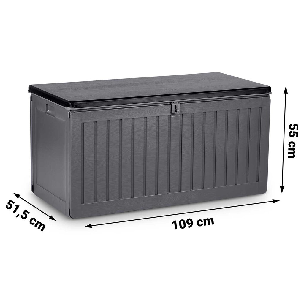 Sodo dėžė, 109x55x51,5 cm, pilka kaina ir informacija | Komposto dėžės, lauko konteineriai | pigu.lt