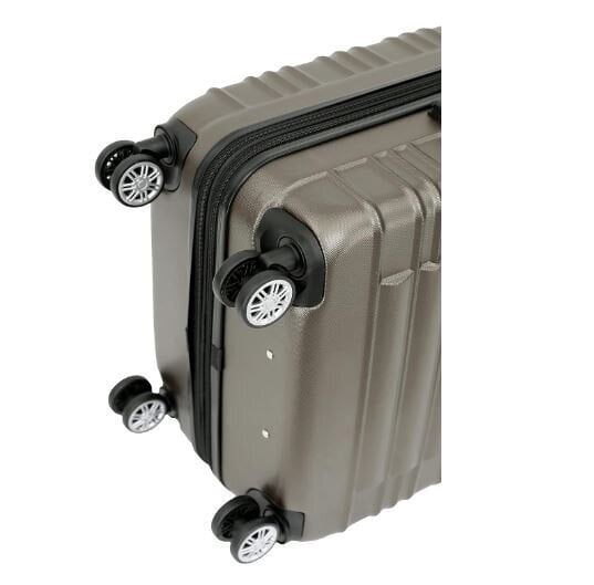 3 lagaminų komplektas Suitcase, rudas kaina ir informacija | Lagaminai, kelioniniai krepšiai | pigu.lt