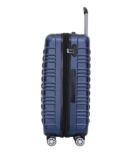 3 lagaminų komplektas Suitcase, mėlynas kaina ir informacija | Lagaminai, kelioniniai krepšiai | pigu.lt