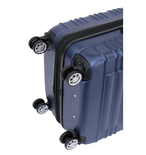 3 lagaminų komplektas Suitcase, mėlynas kaina ir informacija | Lagaminai, kelioniniai krepšiai | pigu.lt