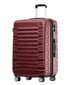 3 lagaminų komplektas Suitcase, raudonas kaina ir informacija | Lagaminai, kelioniniai krepšiai | pigu.lt
