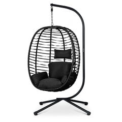 Sodo krėslas Sofotel Toskana, juodas kaina ir informacija | Lauko kėdės, foteliai, pufai | pigu.lt