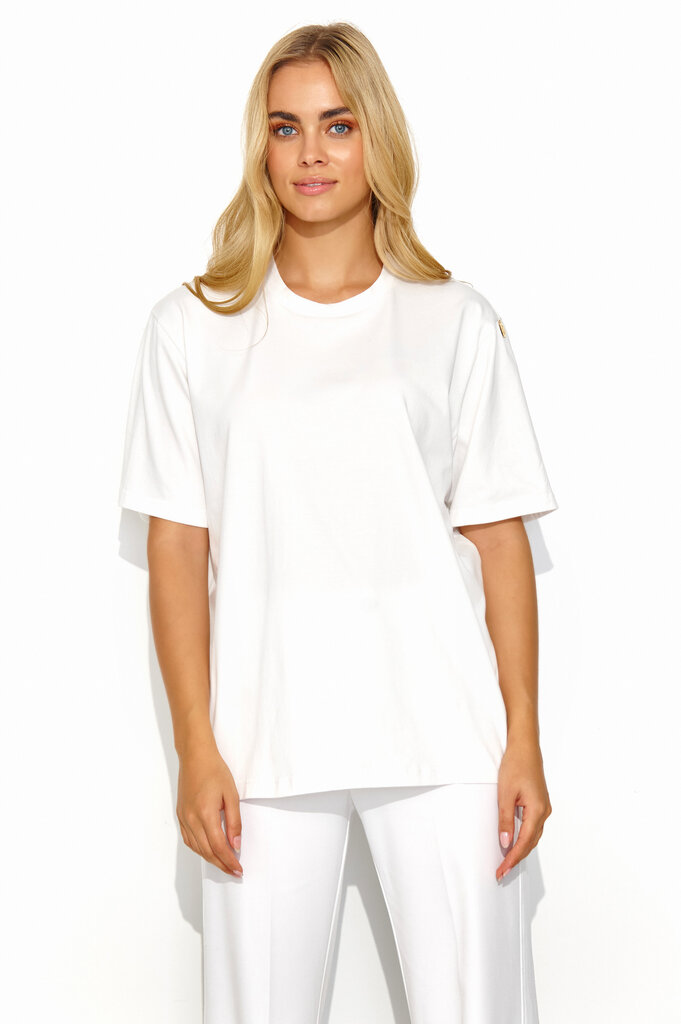 Marškinėliai moterims Makadamia, balti kaina ir informacija | Marškinėliai moterims | pigu.lt