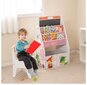 Dvipusis vaikiškas stalas ir kėdė su magnetinė lenta Costway,baltas kaina ir informacija | Vaikiškos kėdutės ir staliukai | pigu.lt