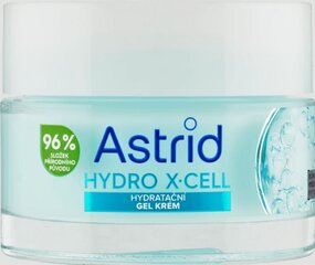 Увлажняющий гель для лица Astrid Hydro X-Cell, 50 мл цена и информация | Кремы для лица | pigu.lt