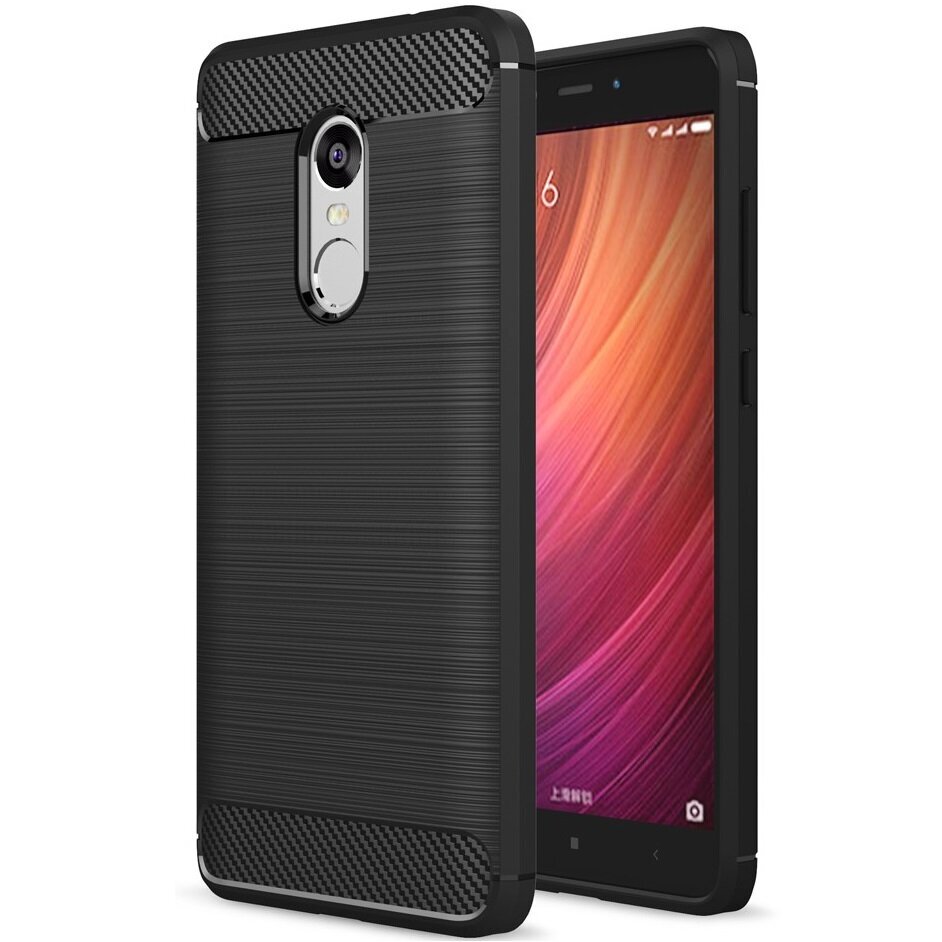 Carbon Hard Silicone Case kaina ir informacija | Telefono dėklai | pigu.lt