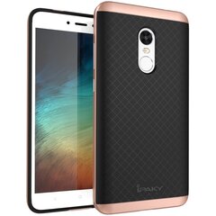 „IPAKY“ твердый силиконовый (TPU) чехол – черный / розовый (Redmi Note 4X) цена и информация | Чехлы для телефонов | pigu.lt