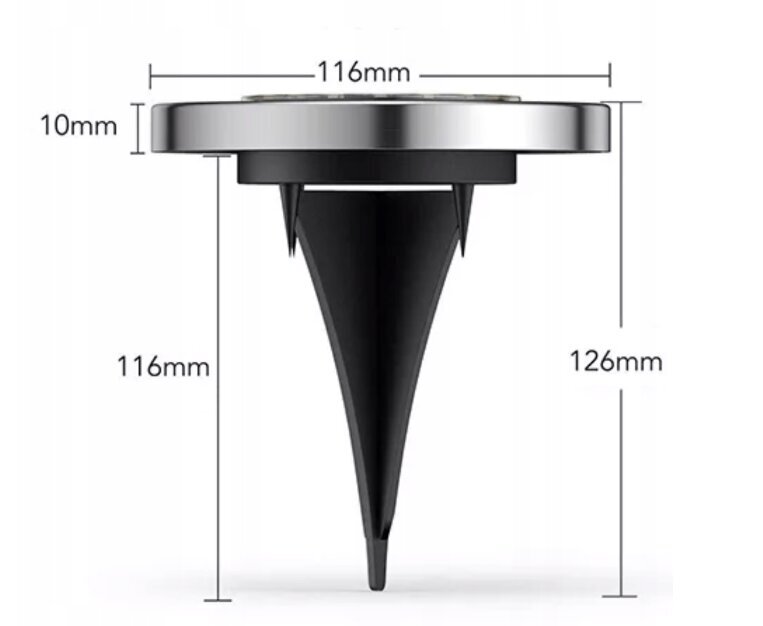 Sodo saulės lempos, 12 vnt. kaina ir informacija | Lauko šviestuvai | pigu.lt