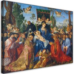 Reprodukcija Albrecht Dürer, Feast of the Rose Garlands kaina ir informacija | Reprodukcijos, paveikslai | pigu.lt