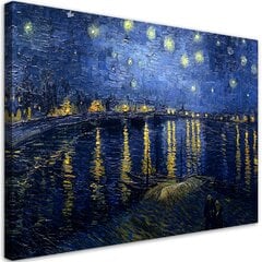 Reprodukcija Vincent van Gogh, Žvaigždėta naktis virš Ronos kaina ir informacija | Reprodukcijos, paveikslai | pigu.lt