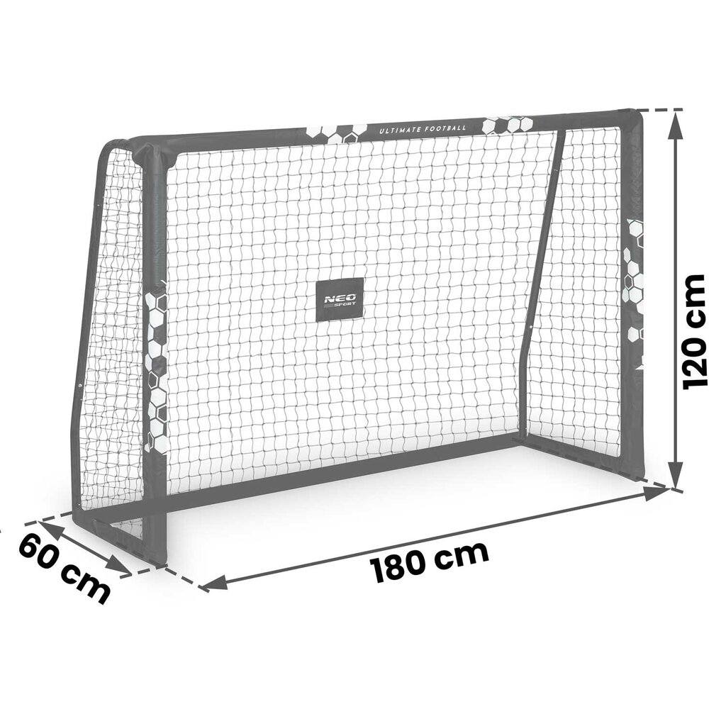 Futbolo vartai Neo-Sport NS-462, 180 x 120 x 60 cm цена и информация | Futbolo vartai ir tinklai | pigu.lt