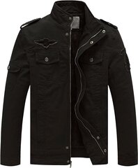 Мужская зимняя куртка WenVen, черная цена и информация | Мужские куртки | pigu.lt