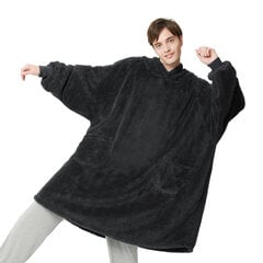 Толстовка-плед унисекс Bedsure, черная цена и информация | Оригинальные свитеры | pigu.lt