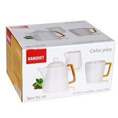 Чайный сервиз Banquet Color Plus желтый цена и информация | Стаканы, фужеры, кувшины | pigu.lt