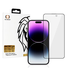 Закаленное стекло 10X Privacy Titanium для iPhone 15 Plus цена и информация | Защитные пленки для телефонов | pigu.lt