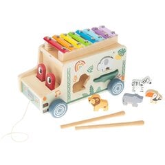 Sunkvežimis su rušiuokle ir ksilofonu Smiki Zookabee kaina ir informacija | Žaislai kūdikiams | pigu.lt