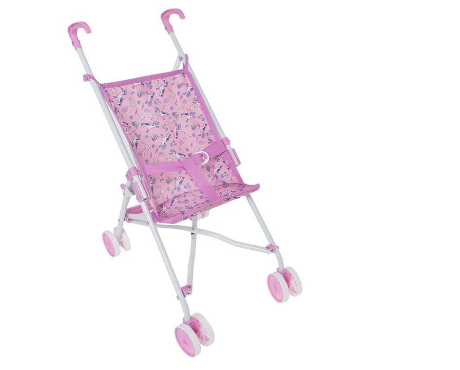 Vežimėlis lėlėms Unicorn Smiki, rožinis цена и информация | Žaislai mergaitėms | pigu.lt
