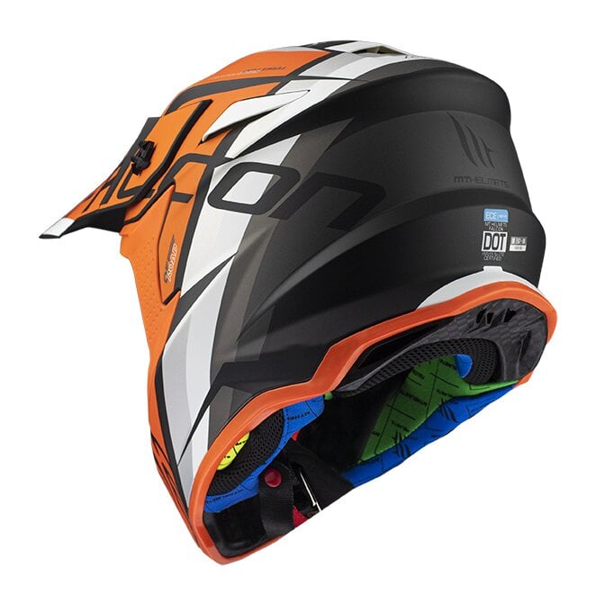 Moto šalmas MT helmets Falcon THR B4 Matt Orange цена и информация | Moto šalmai | pigu.lt