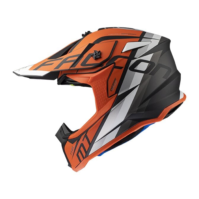 Moto šalmas MT helmets Falcon THR B4 Matt Orange цена и информация | Moto šalmai | pigu.lt