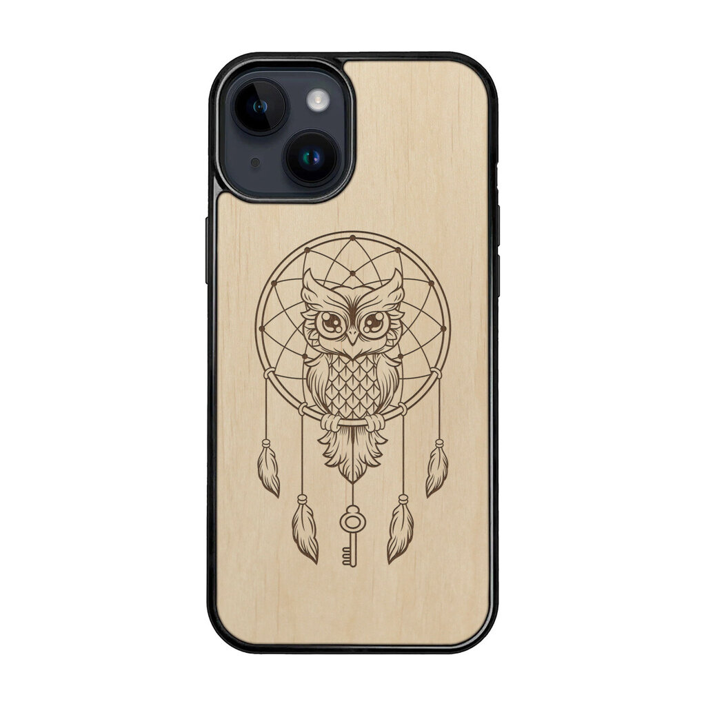 Деревянный чехол для iPhone 12 mini FoxysCraft, Owl dream catcher, ольха  цена | pigu.lt