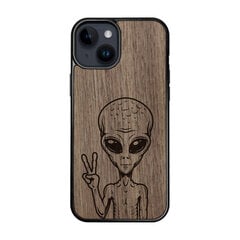Деревянный чехол для iPhone 12 FoxysCraft, Alien, ореховое дерево цена и информация | Чехлы для телефонов | pigu.lt