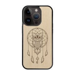 Деревянный чехол для iPhone 15 Pro FoxysCraft, Owl dream catcher, ольха цена и информация | Чехлы для телефонов | pigu.lt