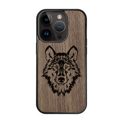 Деревянный чехол для iPhone 12 mini FoxysCraft, Wolf, ореховое дерево цена и информация | Чехлы для телефонов | pigu.lt
