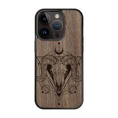 Деревянный чехол для iPhone 12 FoxysCraft, Ram skull, ореховое дерево цена и информация | Чехлы для телефонов | pigu.lt